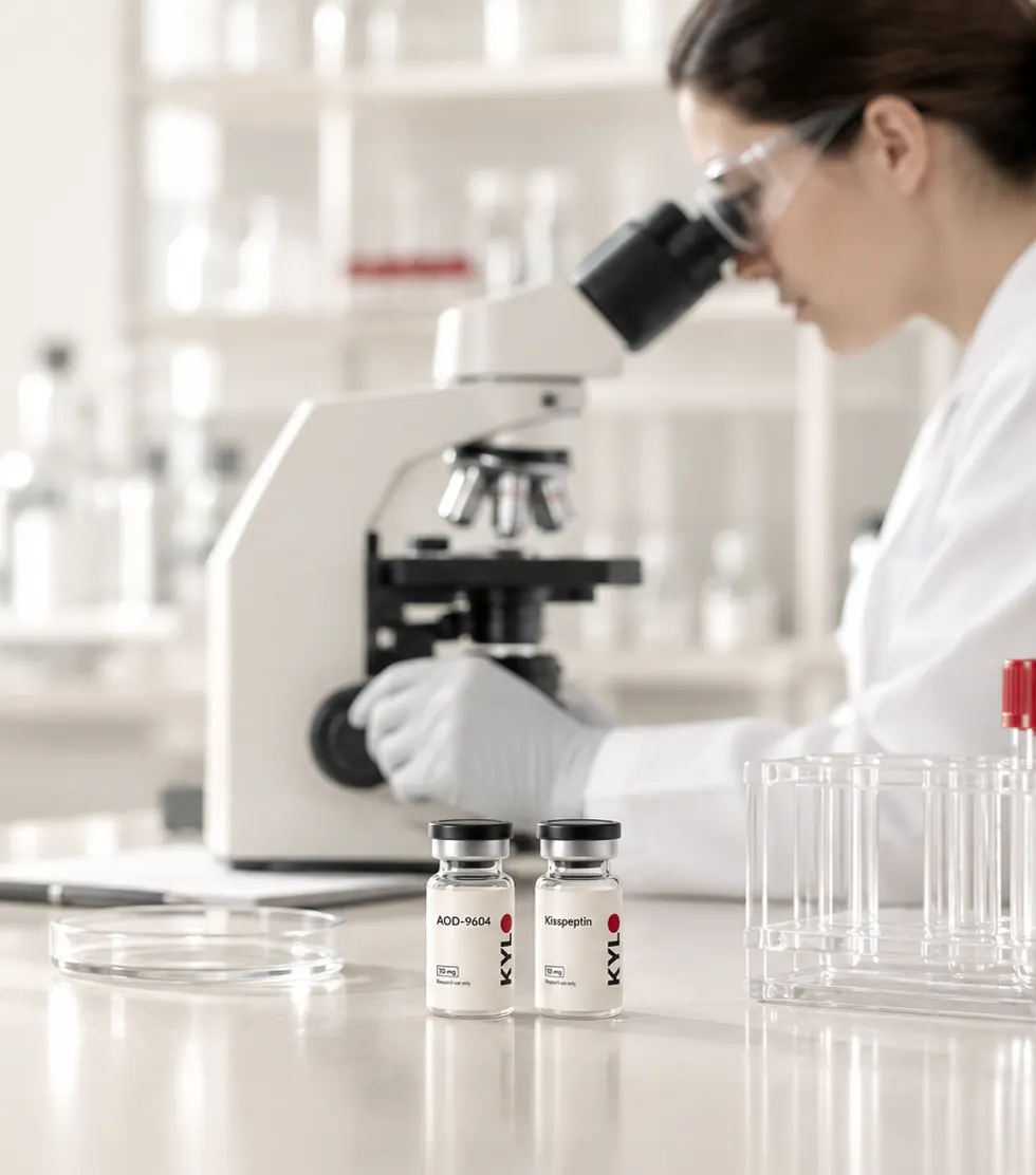 A Kylo lot being examined in the laboratory
